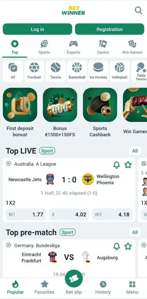 Betwinner Online Sportsbook Gets A Redesign