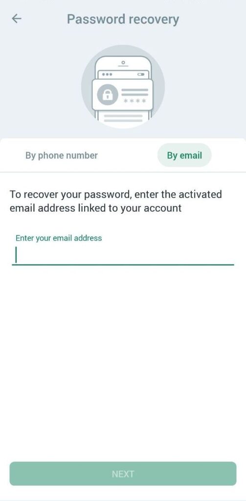 bet password reset