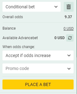 betwinner conditional bet