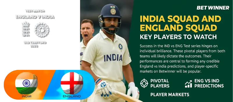 India Squad and England Squad – Key Players to Watch