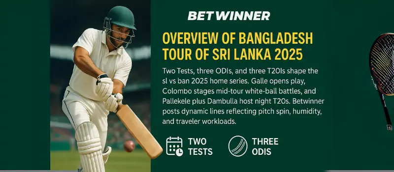Overview of Bangladesh Tour of Sri Lanka 2025