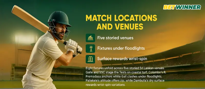 Match Locations and Venues