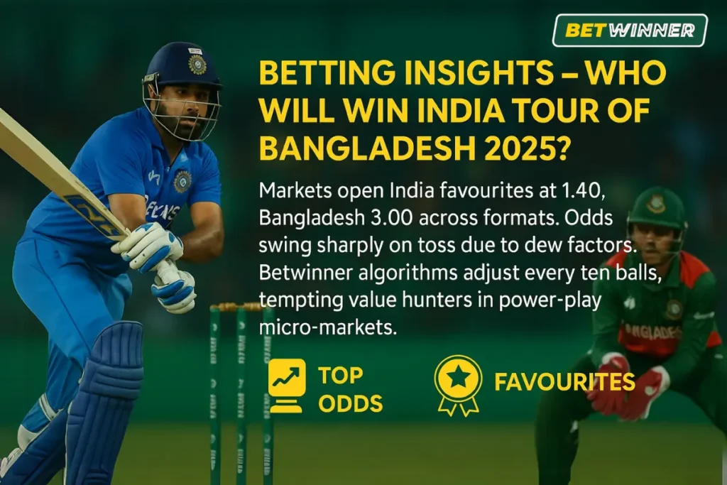 Betting Insights – Who Will Win India Tour of Bangladesh 2025?