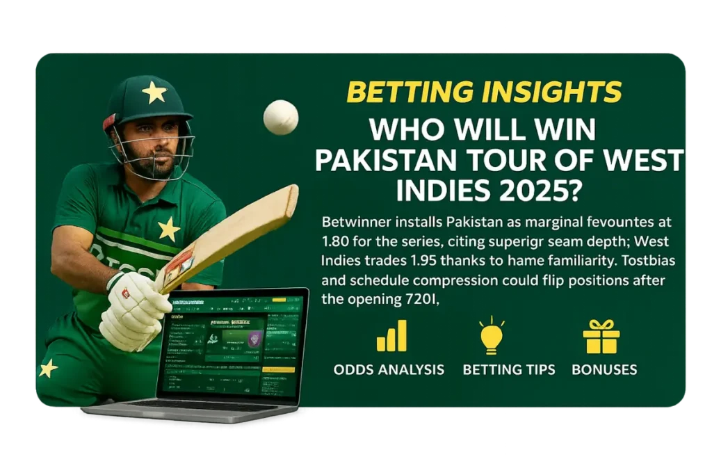 Betting Insights – Who Will Win Pakistan Tour of West Indies 2025?
