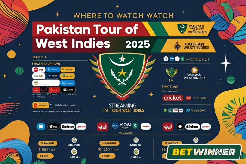Where to Watch Pakistan Tour of West Indies 2025 Matches