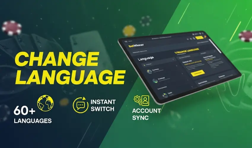 Changing the Language in BetWinner Interface