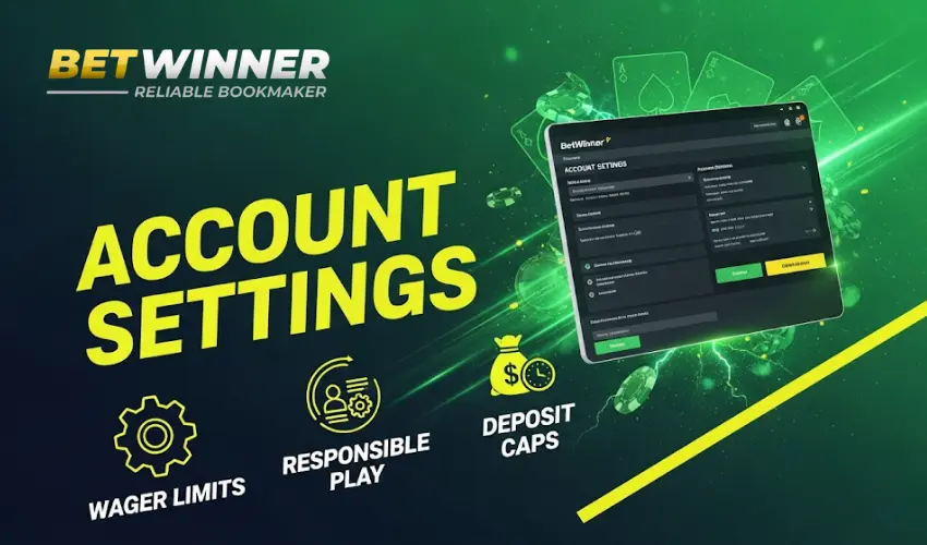 Additional Account Settings at BetWinner
