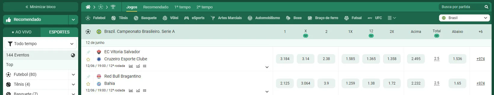 Outras Tipos de Apostas