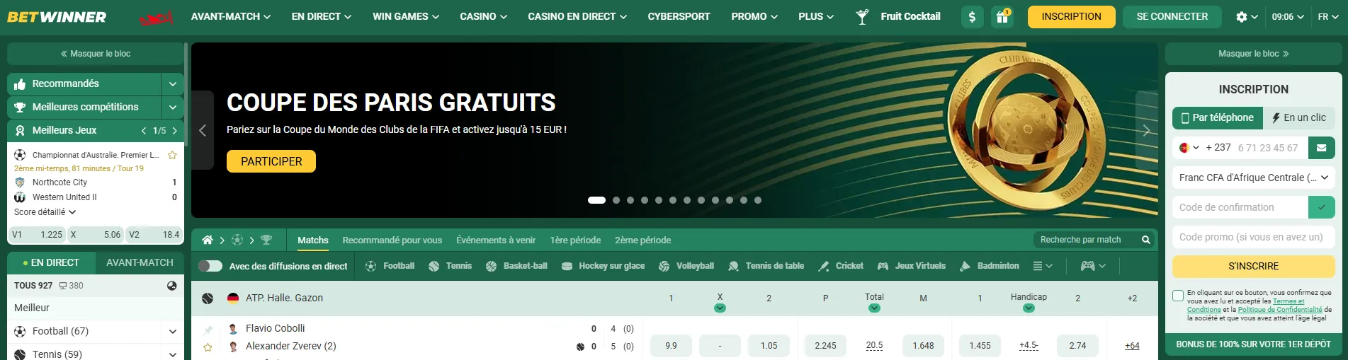 Leader paris ligne Cameroon