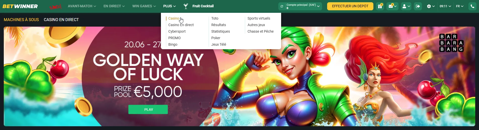 Jeux de casino