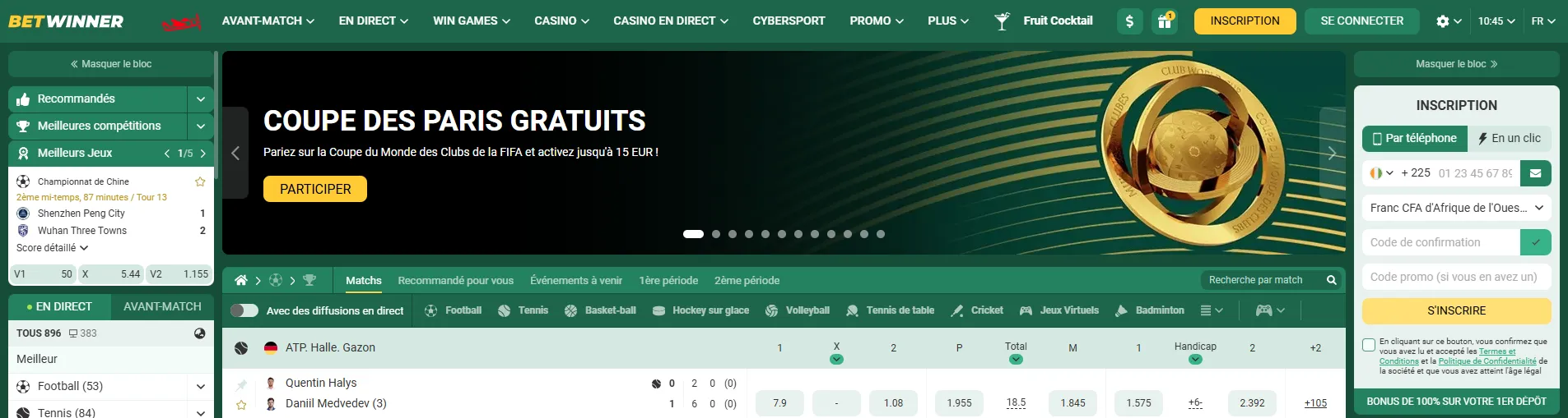 casino ligne paris sportifs