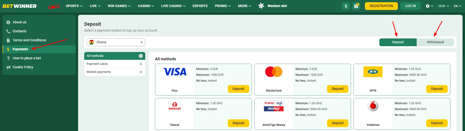 Payment Methods