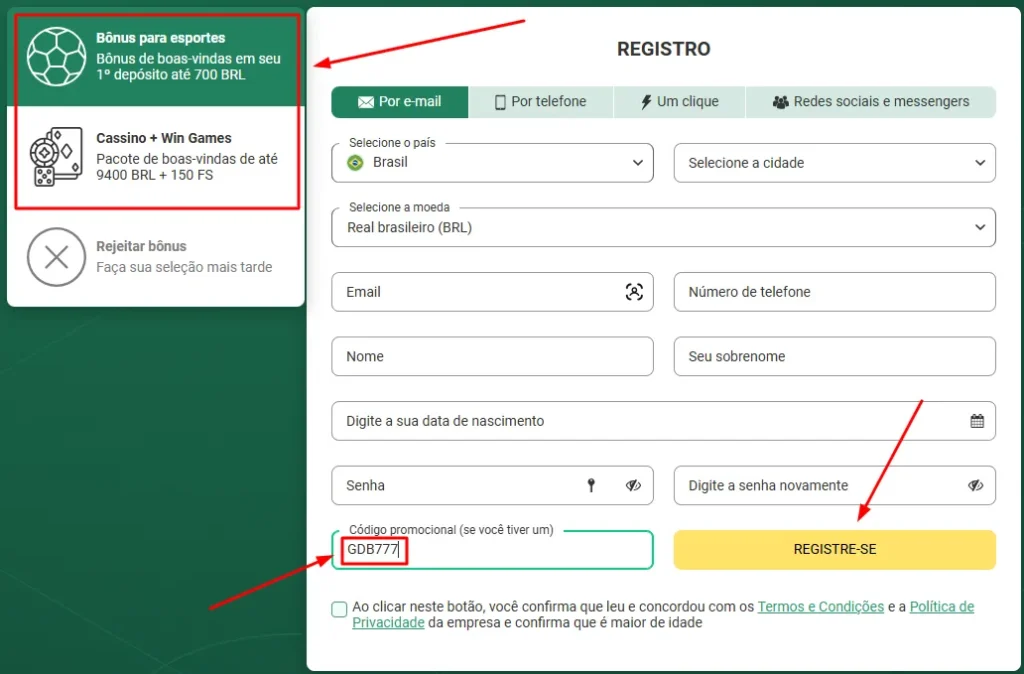 Como se Registrar Brazil