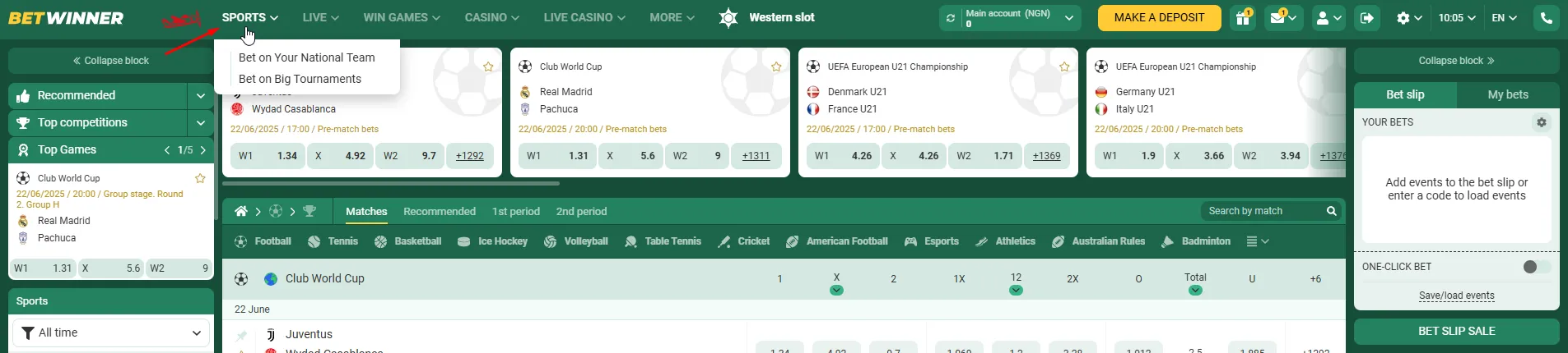 Sports Betting Options