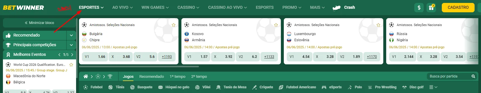 Apostas Esportivas
