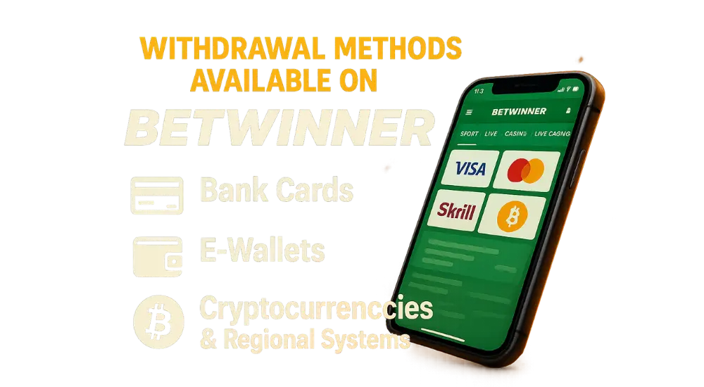 Доступные способы вывода средств на BetWinner