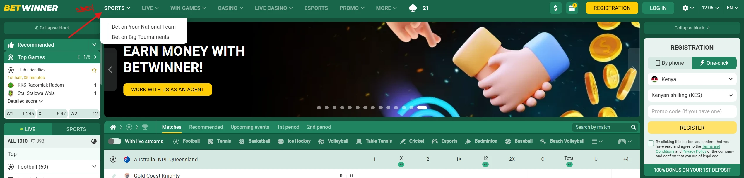How to Place Bets with Betwinner Kenya