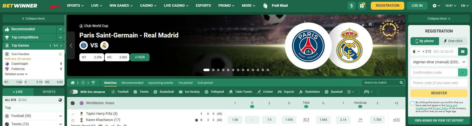 Sports Betting and Casino