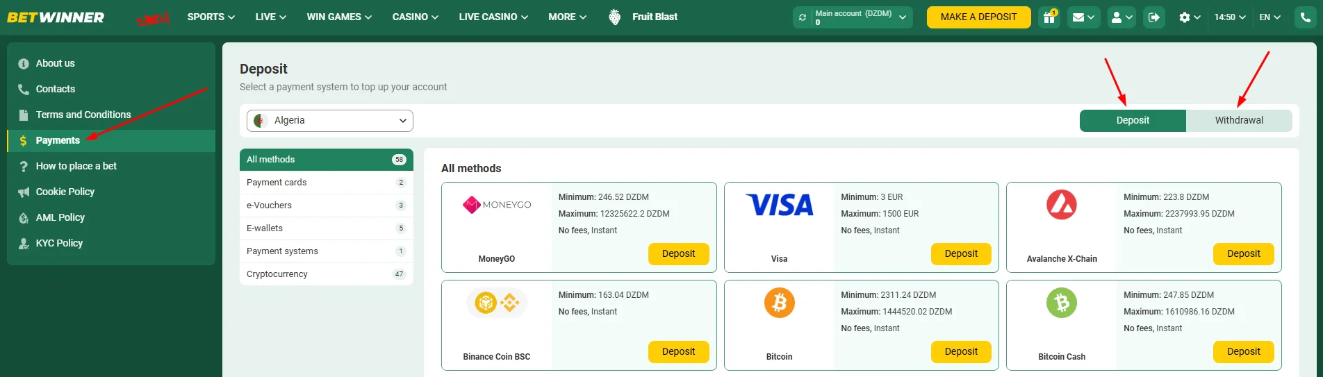 Payment Options