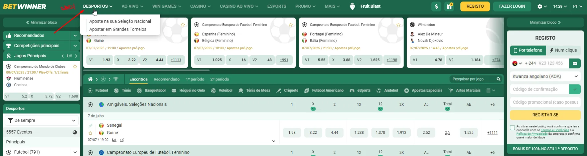 Apostas Esportivas