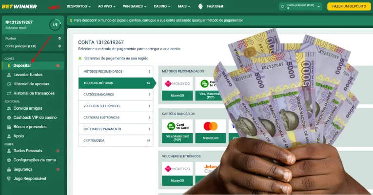 Como depositar dinheiro