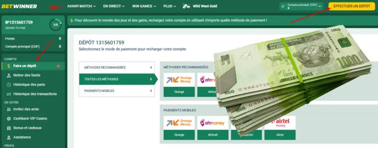 Comment effectuer un dépôt