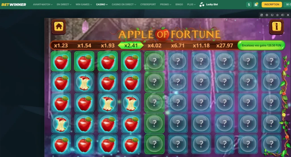 Choisir une pomme progresser