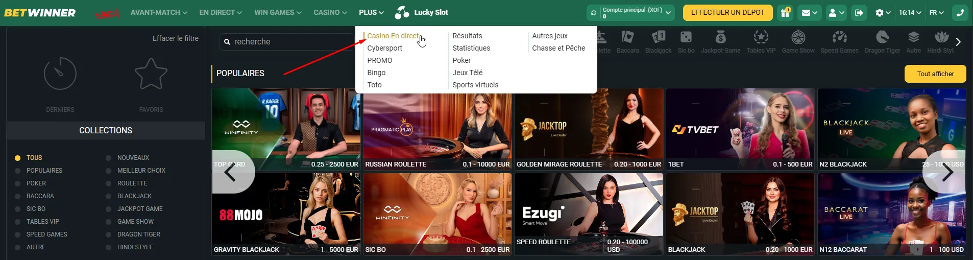 Casino en direct