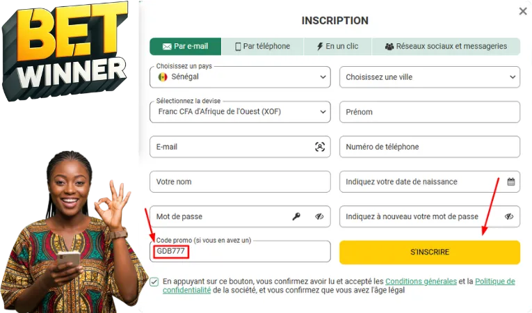 Guide rapide pour s’inscrire