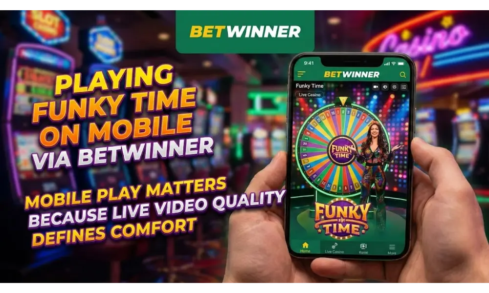 Jogando Funky Time no celular via Betwinner