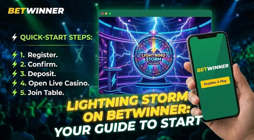 How to Start Playing Lightning Storm at Betwinner