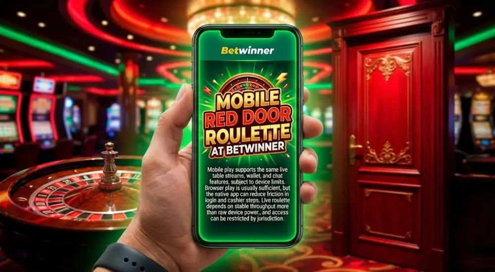 Roulette mobile Red Door chez Betwinner