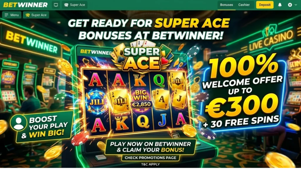 Betwinner Bonuses for Super Ace Slot