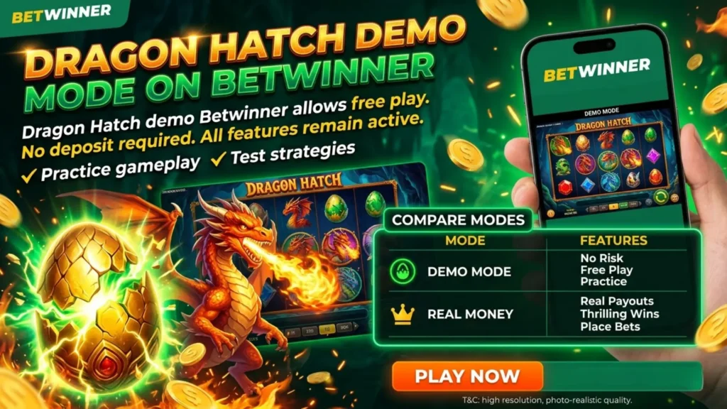 Dragon Hatch Demo Mode on Betwinner