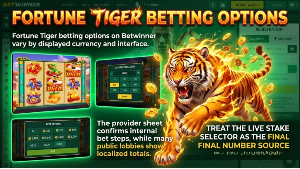 Варианты ставок на Fortune Tiger