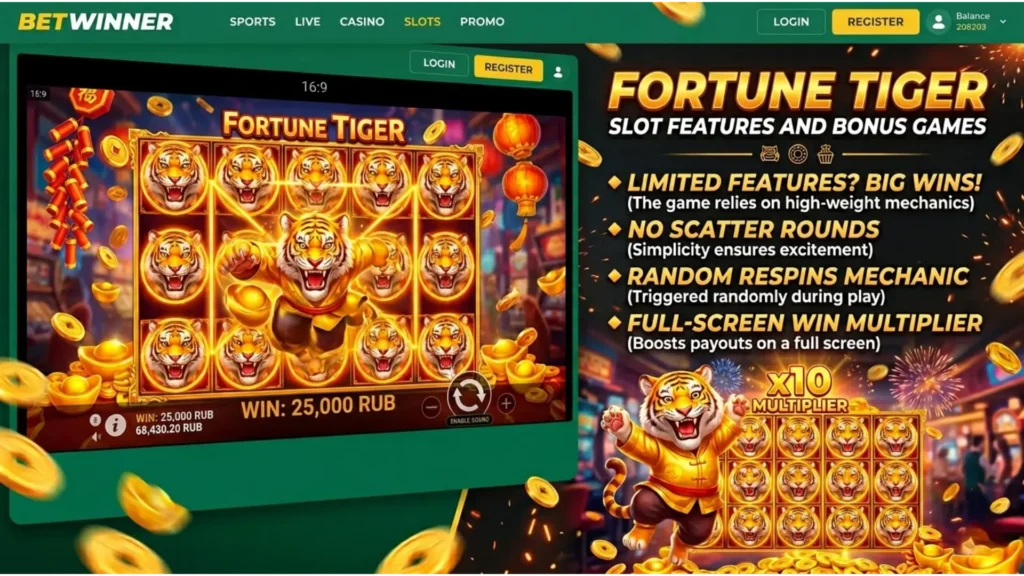 Особенности и бонусные игры игрового автомата Fortune Tiger.