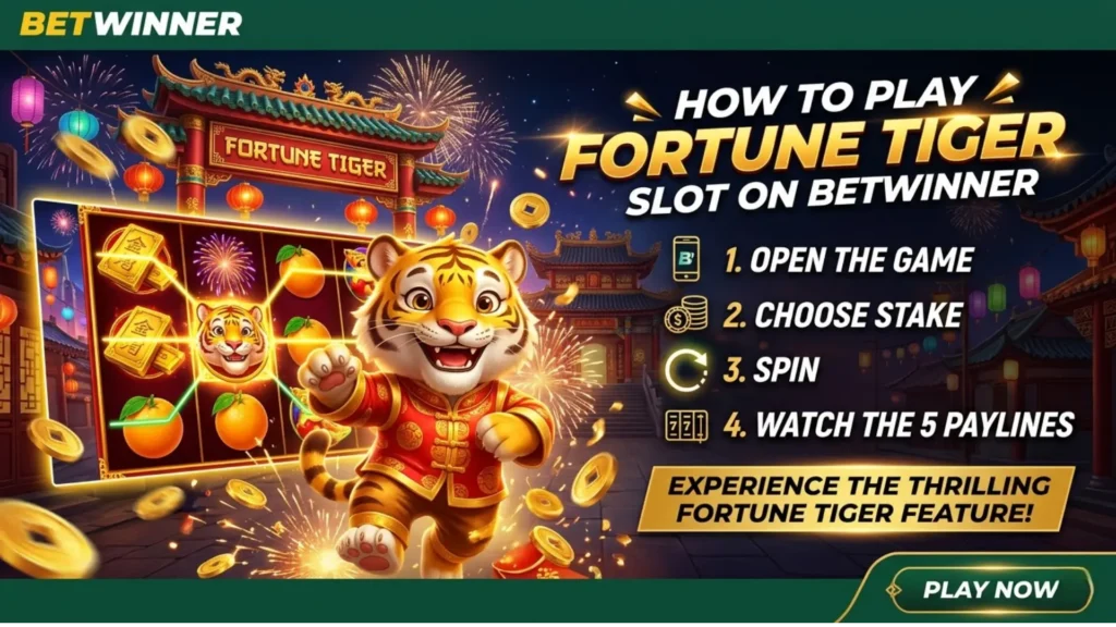 Как играть в слот Fortune Tiger на Betwinner