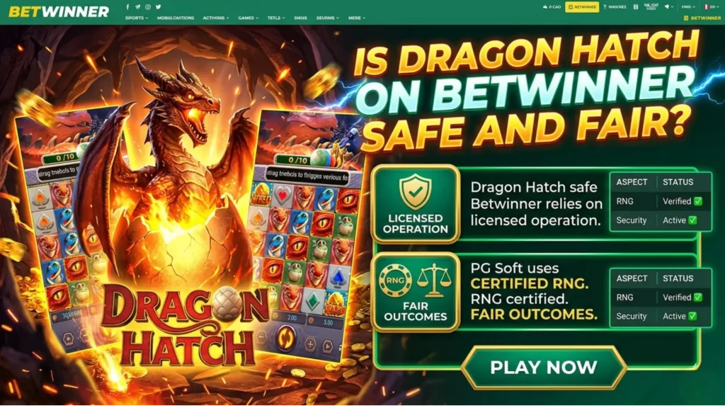Is Le jeu Dragon Hatch sur Betwinner est-il sûr et équitable ?