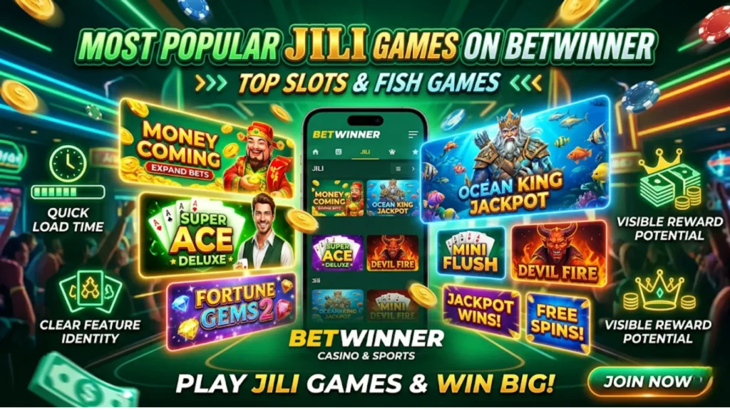 Самые популярные игры Jili на BetWinner