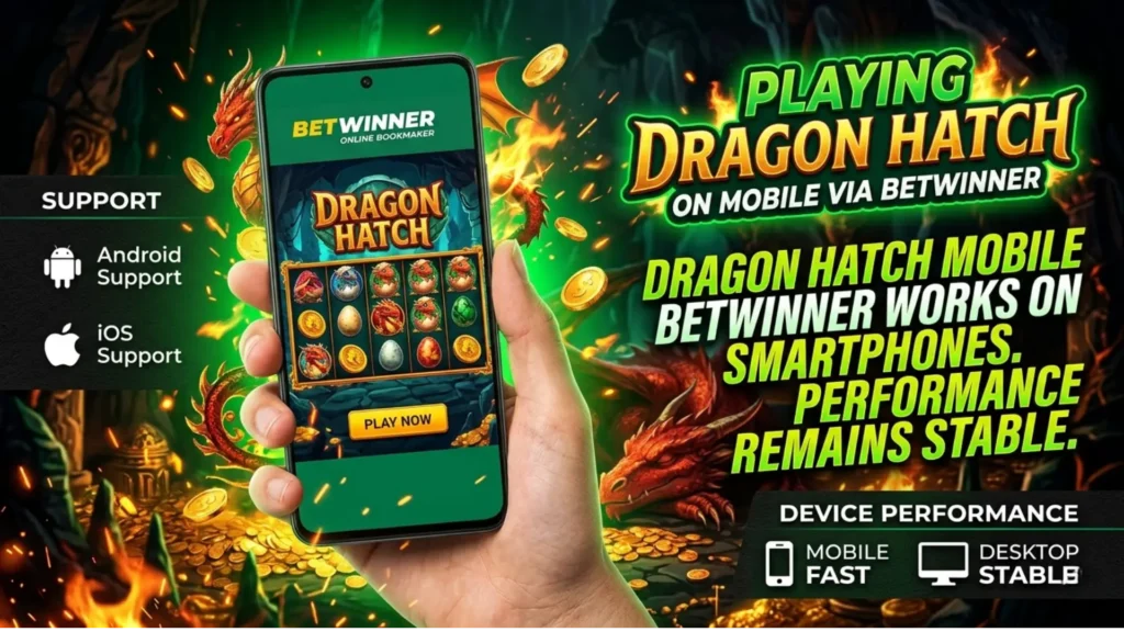 Playing Dragon Hatch on Mobile via Betwinner