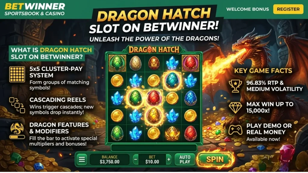 Qu'est-ce que la machine à sous Dragon Hatch sur Betwinner ?