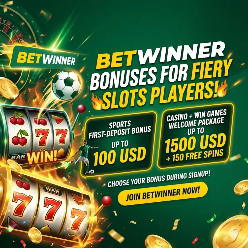 Bonos de BetWinner para jugadores de Fiery Slots
