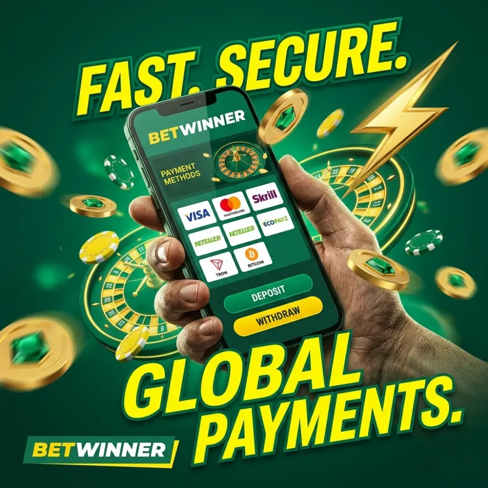 Métodos de pagamento na BetWinner