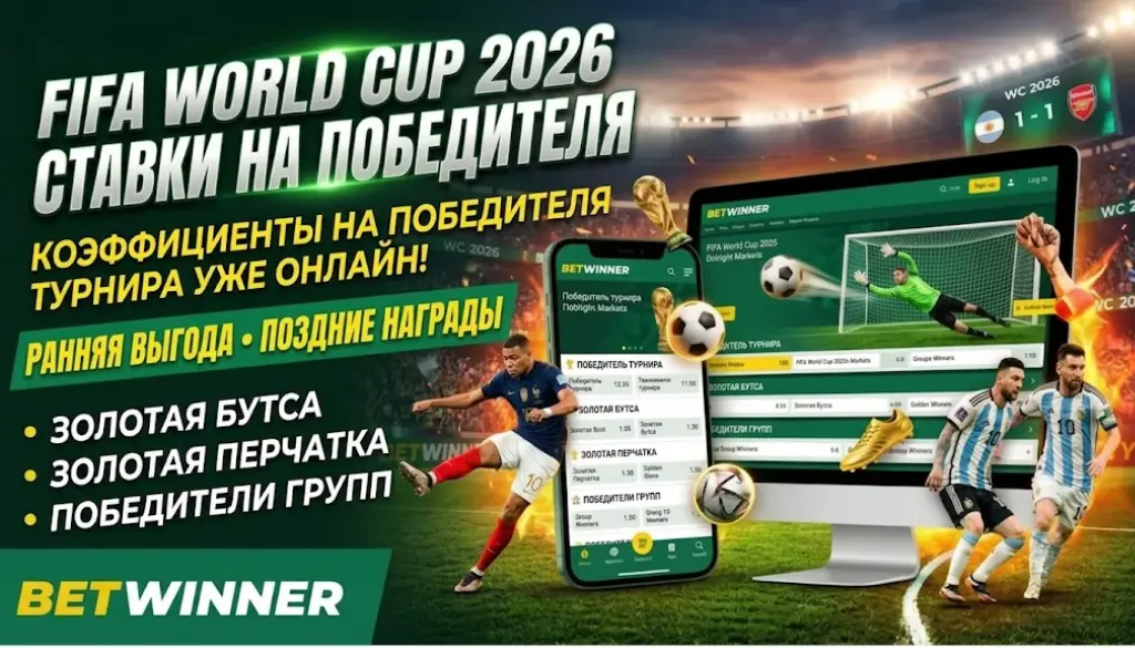Ставки на победителя Чемпионата мира по футболу FIFA 2026 от BetWinner