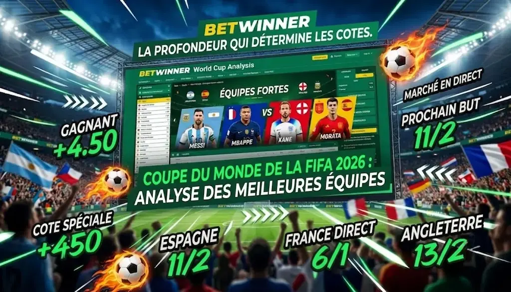 Aperçu des équipes les plus fortes de la Coupe du Monde de la FIFA 2026 selon BetWinner