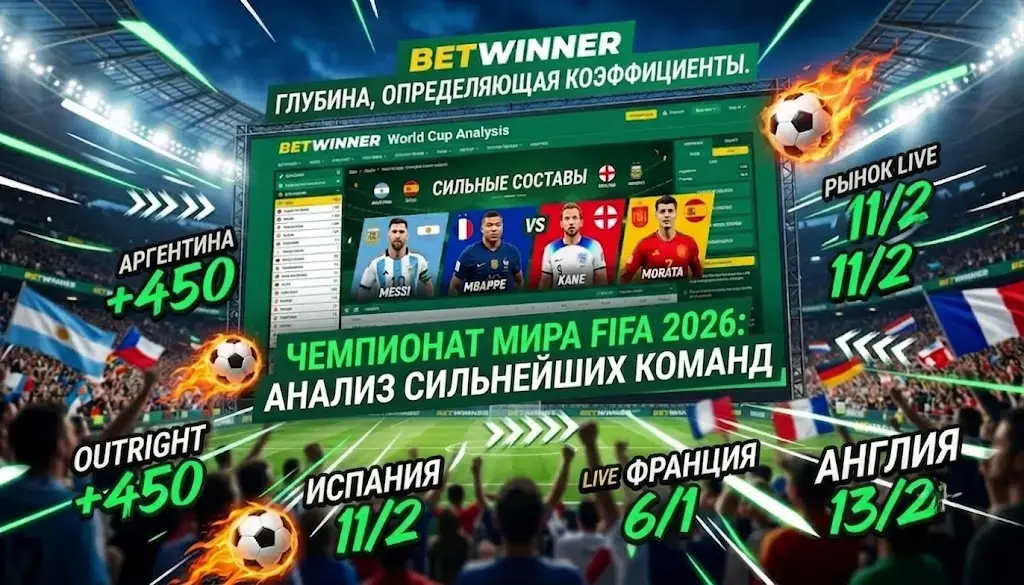 Обзор сильнейших команд чемпионата мира по футболу FIFA 2026 от BetWinner