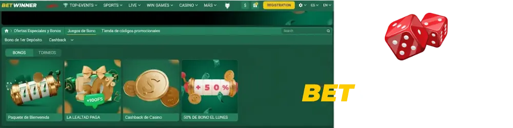 Casino Bienvenido Embalar