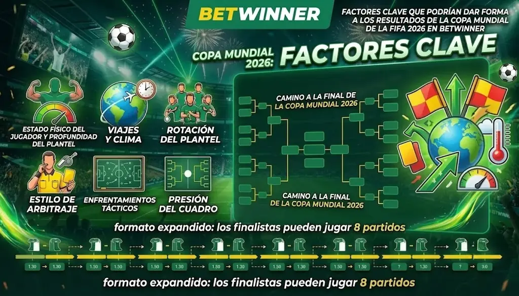 Factores clave que podrían influir en los resultados de la Copa Mundial de la FIFA 2026 en BetWinner
