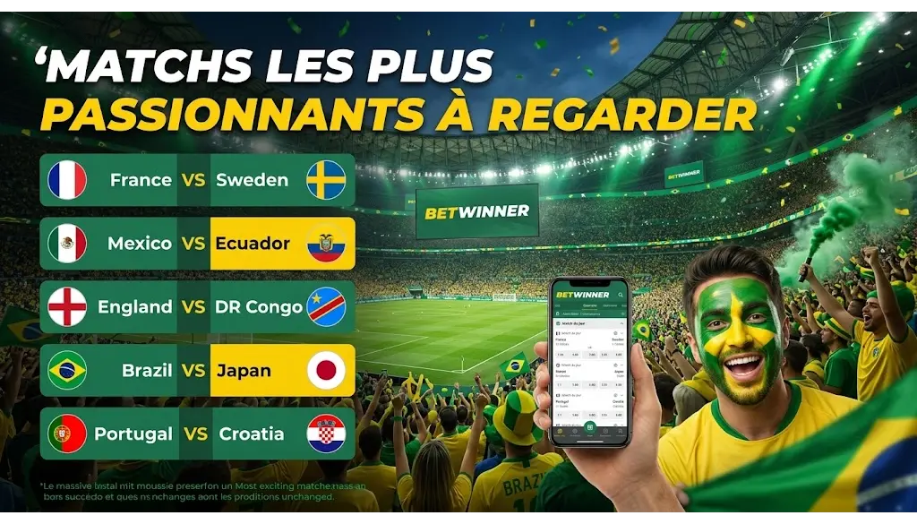 Les matchs les plus excitants à regarder