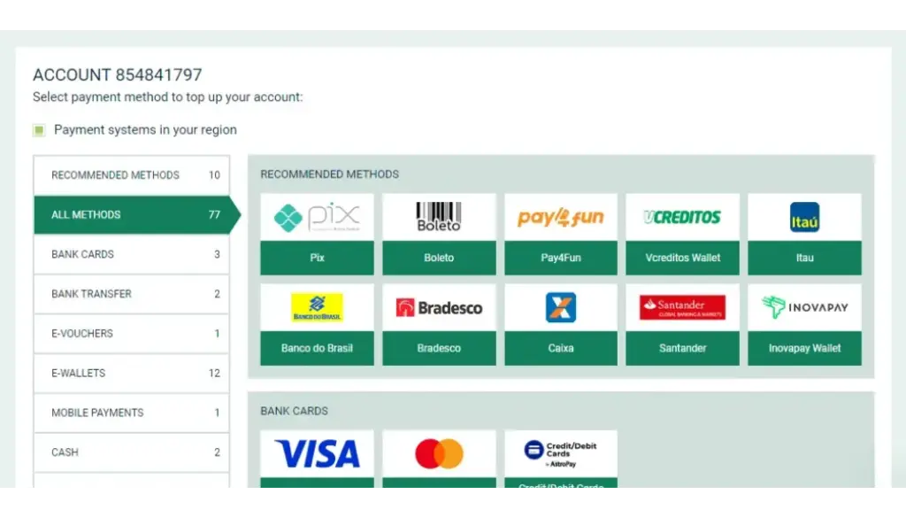 Overview of Betwinner Payment Systems
